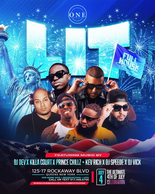 One Bar and Lounge lineup flyer featuring DJ SpeedE